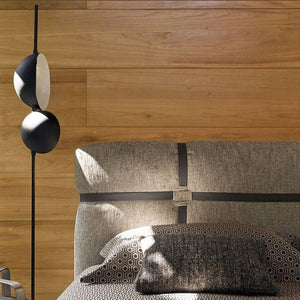 Superluna 397 LED Floor Lamp – Italian Luxury Design, Rotating Hemispheres.