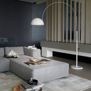 Oluce Coupé 3320/R Floor Lamp – Italian Arched Designer Light.