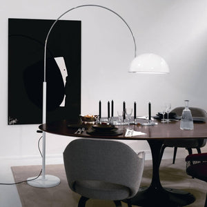 Oluce Coupé 3320/R Floor Lamp – Italian Arched Designer Light.