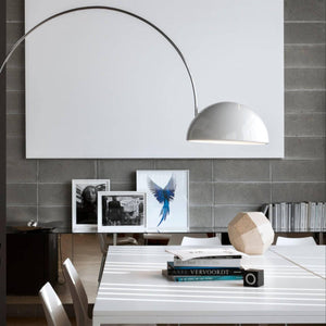 Oluce Coupé 3320/R Floor Lamp – Italian Arched Designer Light.