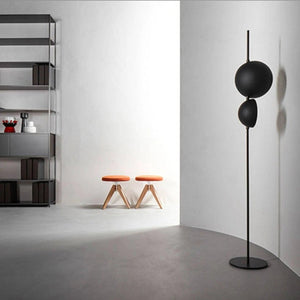Superluna 397 LED Floor Lamp – Italian Luxury Design, Rotating Hemispheres.
