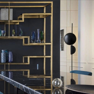 Superluna 397 LED Floor Lamp – Italian Luxury Design, Rotating Hemispheres.