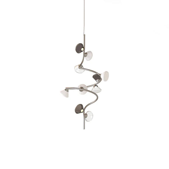 TOOY Linfa Pendant Light - Opaque nickel / Small : 80cm