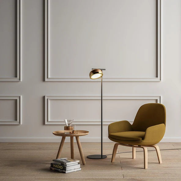 TOOY Molly Floor Lamp - Sand grey / Copper
