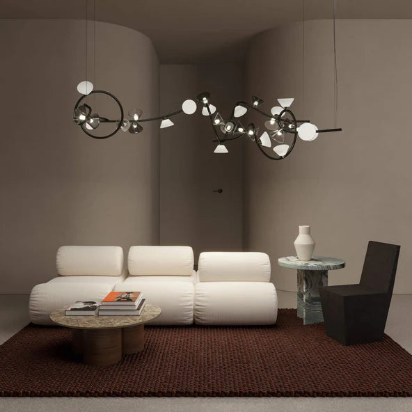 TOOY Linfa Linear Pendant Light - Hot gold / Small : 80cm