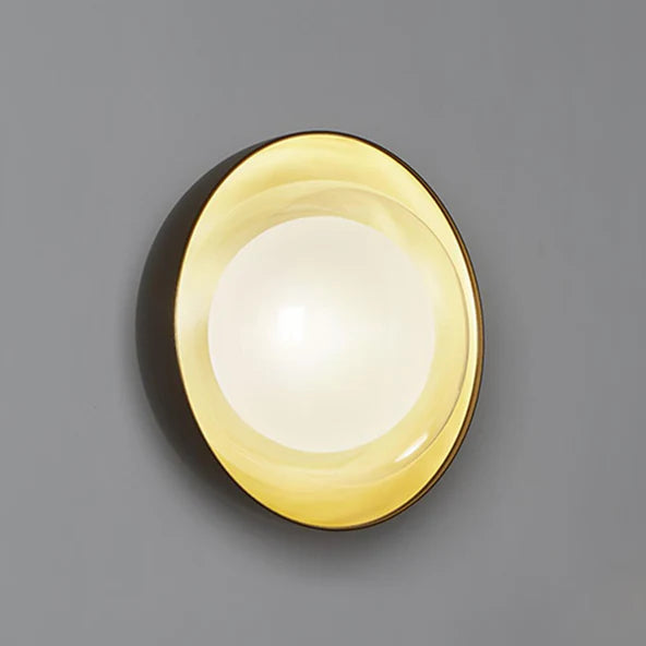 TOOY Muse Wall / Ceiling Light - Sand black with brushed brass / Small : 15cm