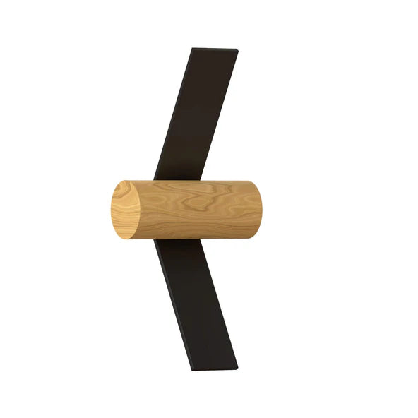 TOOY Nastro 563.43 Outdoor Wall Light - Beige frame with black cylinder