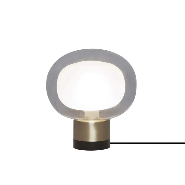 TOOY Nabila Side Table Lamp - Black chrome with smoked glass / Small : 17.5cm