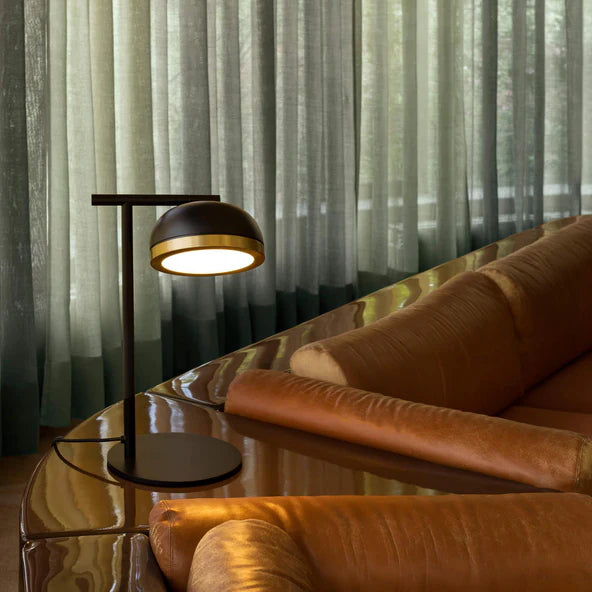 TOOY Molly Table Lamp - Sand grey / Brushed brass