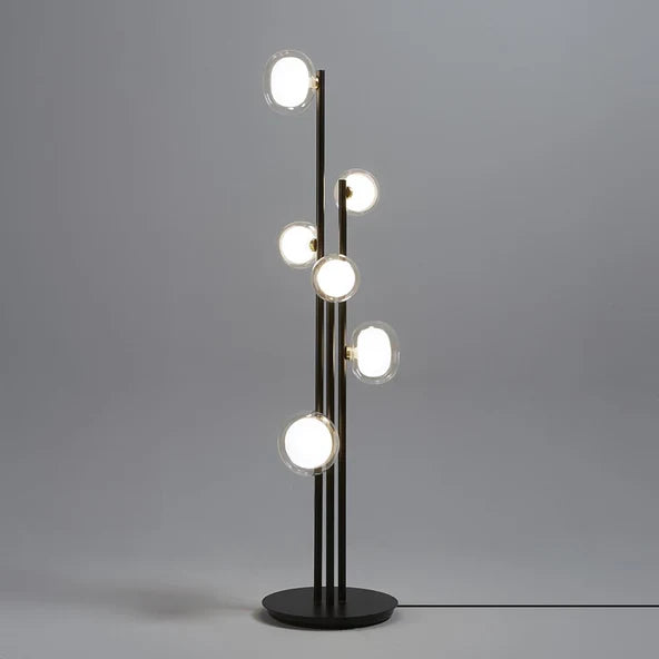 TOOY Nabila Floor Light - Brushed brass with clear glass / With dimmer