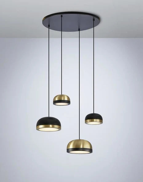 TOOY Molly Cluster Chandelier - Sand black / Copper