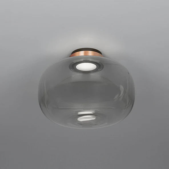 TOOY Legier Ceiling Lamp - Light grey / Opal white glass / Small : 25cm