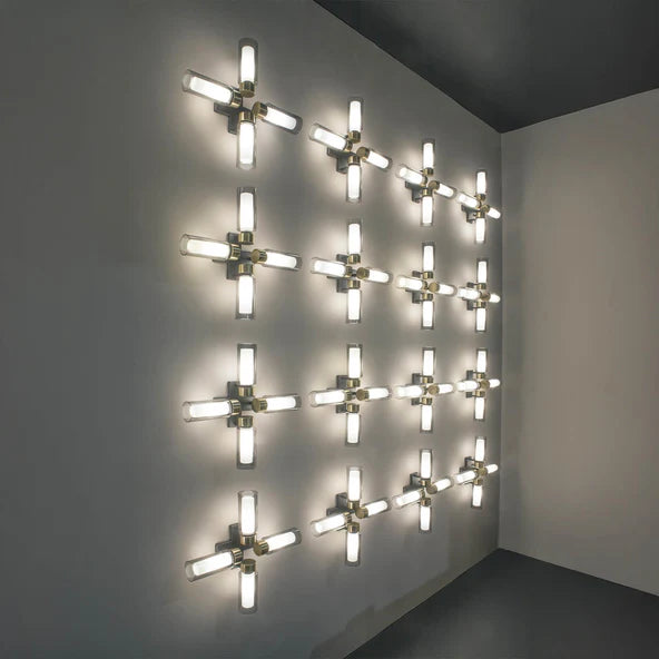 TOOY Osman Wall / Ceiling Light - Brushed brass with clear glass