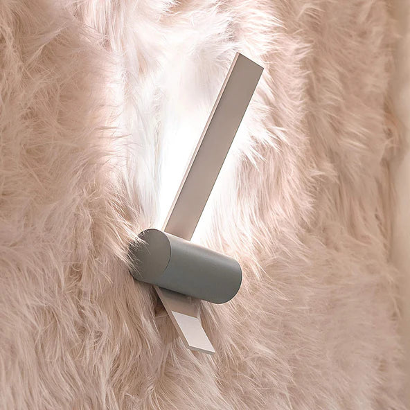 TOOY Nastro Wall Light - Beige frame with greenish grey cylinder