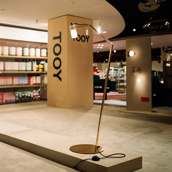 TOOY Lei Floor Lamp - Titanium / Clear glass