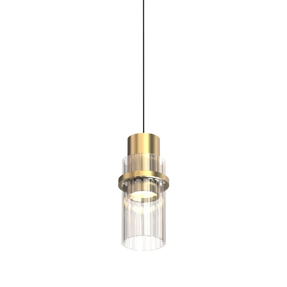 TOOY Lei Pendant Light - Titanium / Clear glass / GU10