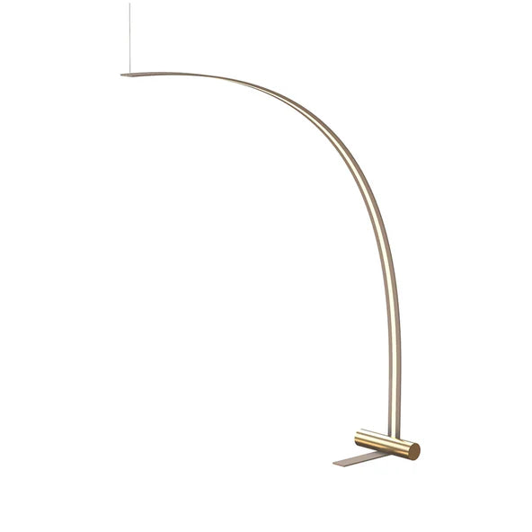 TOOY Nastro 563.63 and 563.64 Floor Lamp - Beige frame with terracotta cylinder / Short : 97cm