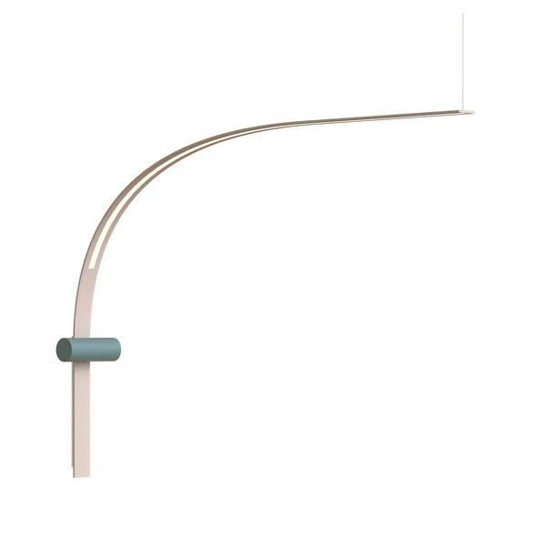TOOY Nastro 563.47 Wall Light - Beige frame with greenish grey cylinder