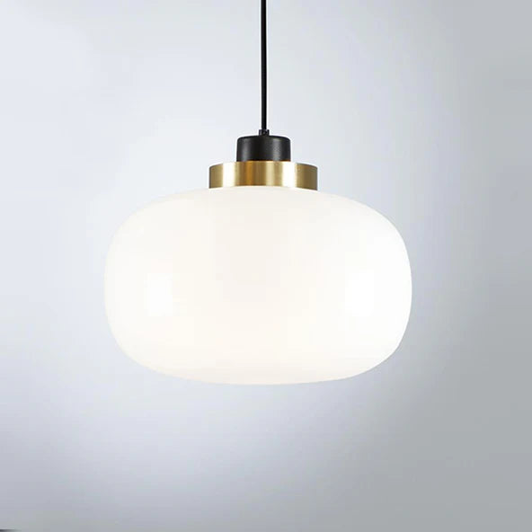Tooy Legier suspension pendant light - Brushed brass / Smoked glass / Small : 25cm