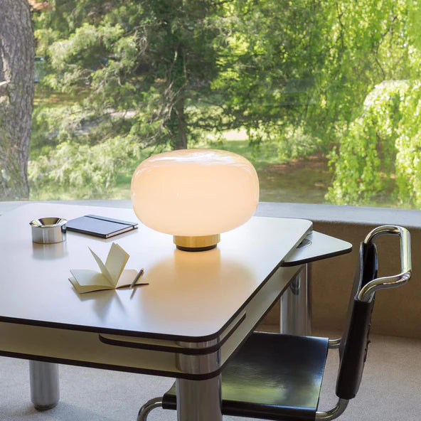 TOOY Legier Table Lamp - Copper / Opal white glass / Small : 25cm