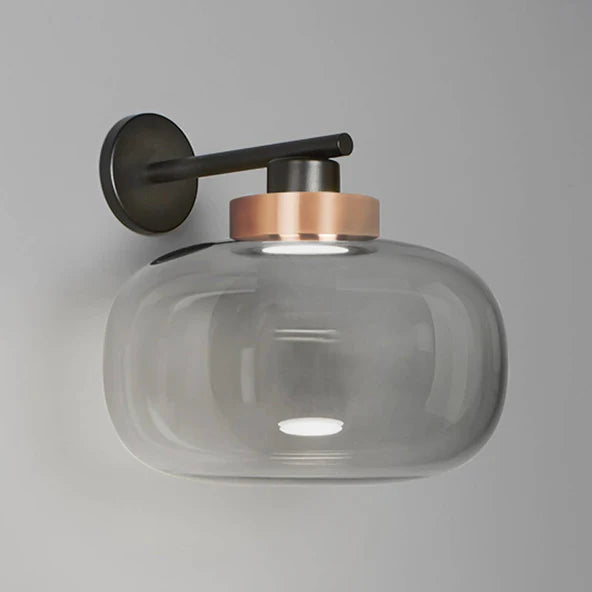 TOOY Legier Wall Lamp - Brushed brass / Opal white glass / Small : 28cm