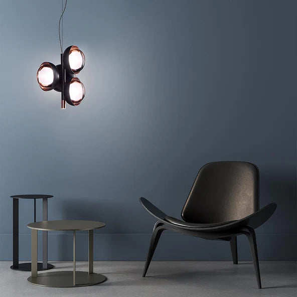 TOOY Muse Chandelier - Small - Sand black with brushed brass