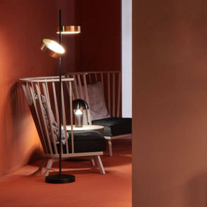 Berlin Floor Lamp 323 – Italian Design, 360° Rotating Diffuser, LED.