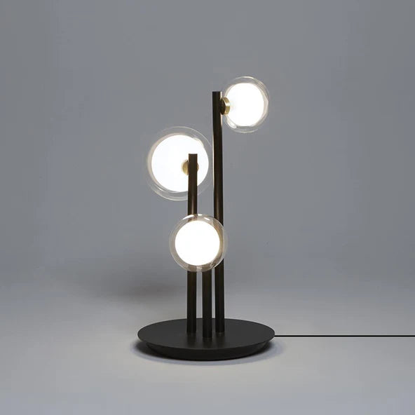 TOOY Nabila Table Lamp - Brushed brass with clear glass / No dimmer