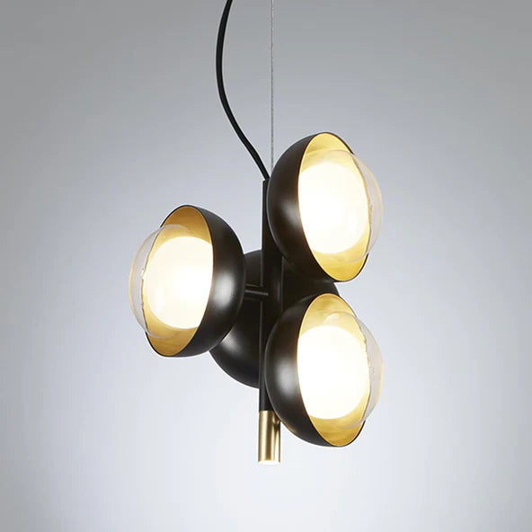 TOOY Muse Chandelier - Small - Sand black with brushed brass