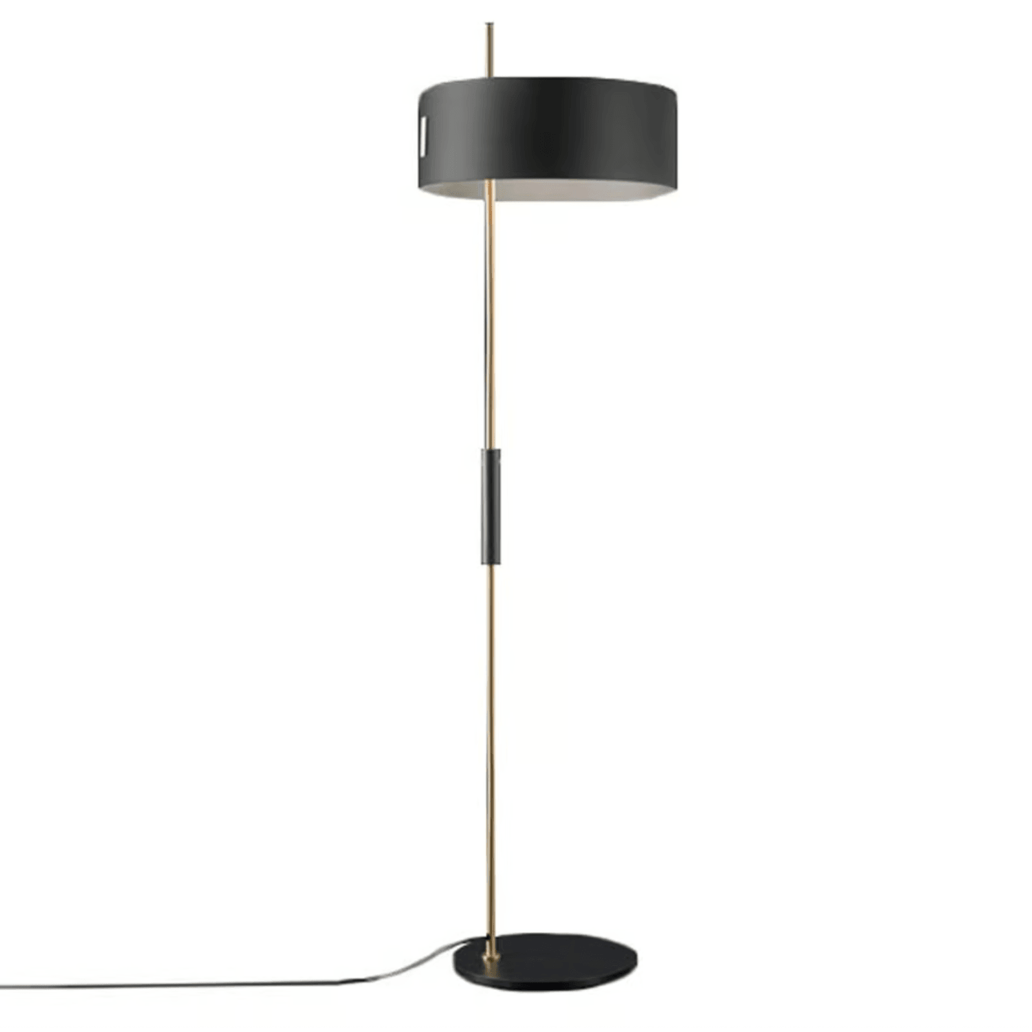 Oluce 1953 Floor Lamp – Italian mid-century modern lighting in black and gold