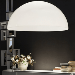 Sonora.Oluce Sonora Designer Pendant Lamp elevating a stylish kitchen with soft lighting